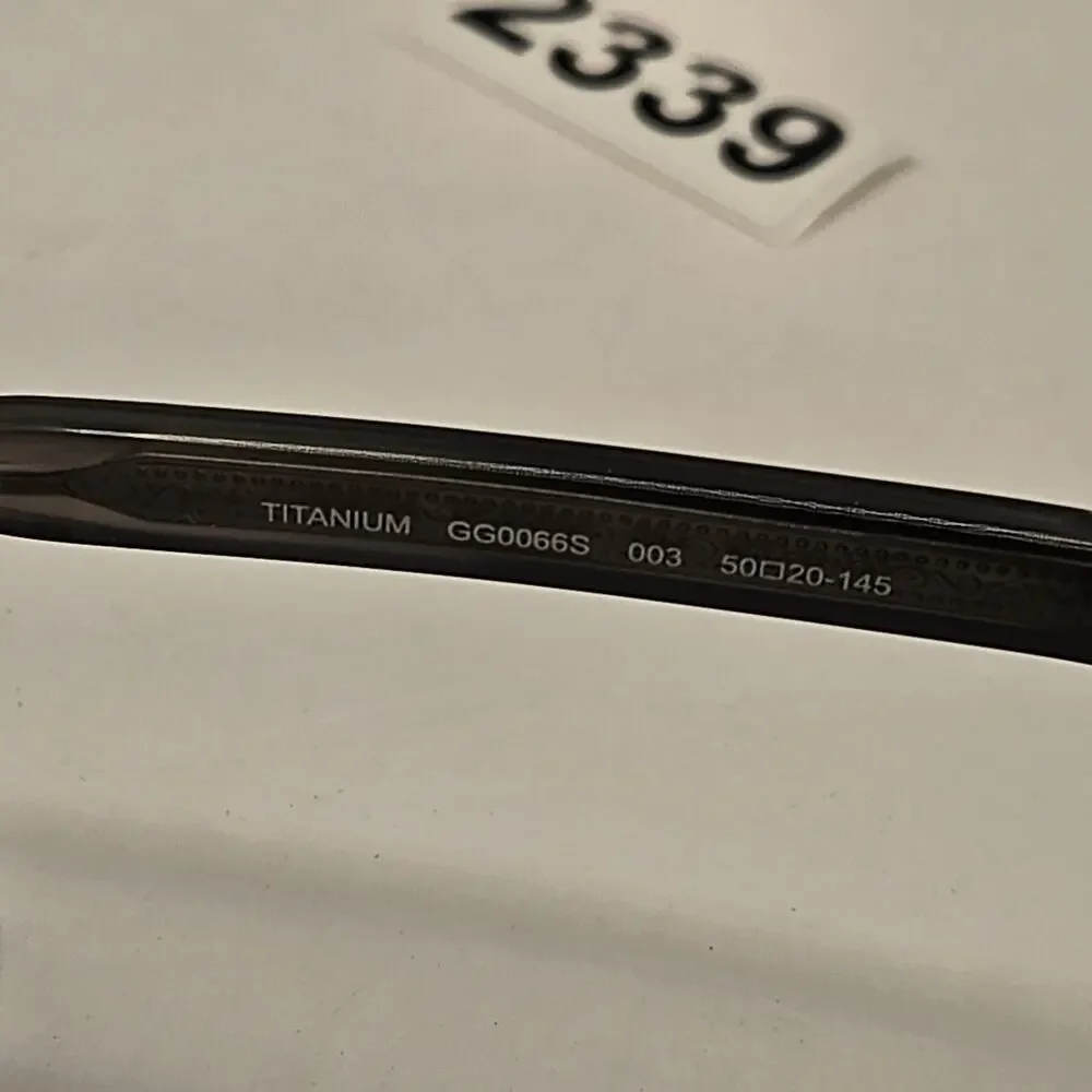 GUCCI GG0066S 003 SUNGLASSES HAVANA GREY TITANIUM FRAME GREEN LENSES 50mm - Picture 5 of 6